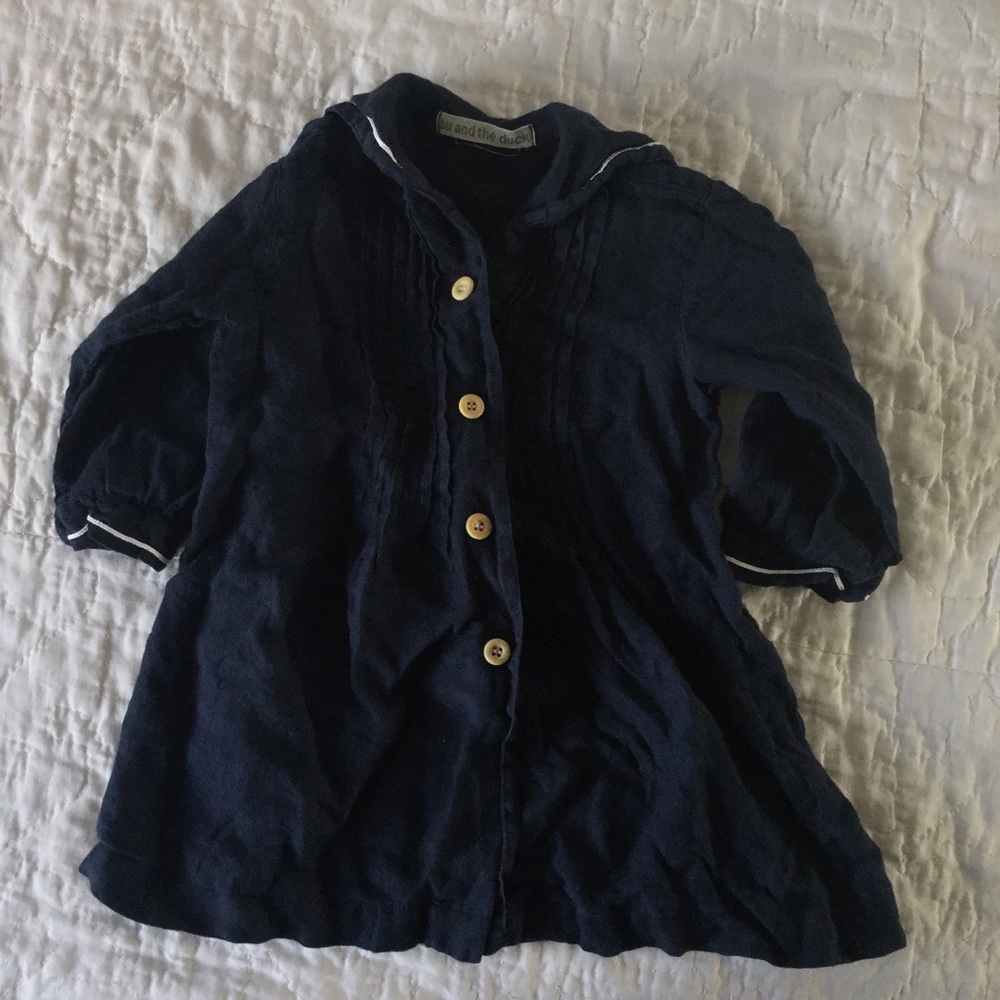 Bu and the Duck Linen Sailor Dress Size 2-3 years